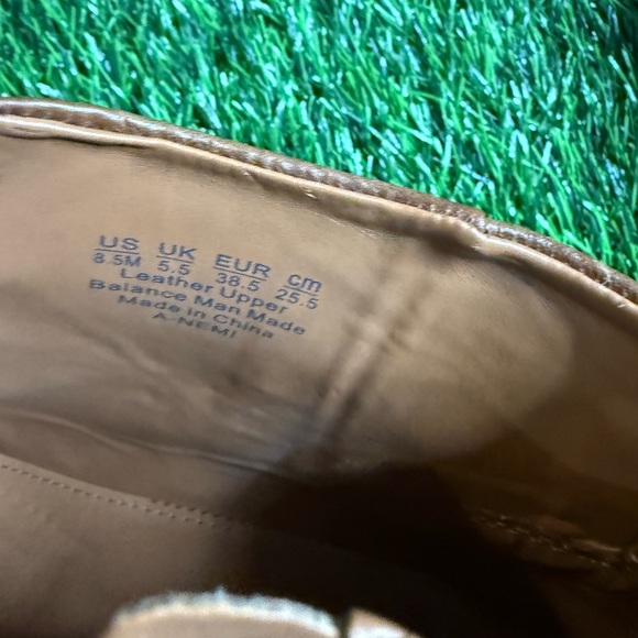 Franco Sarto Happily Ankle Boots Women's 8.5M - Brown Leather Side Zip Boots - Picture 11 of 16